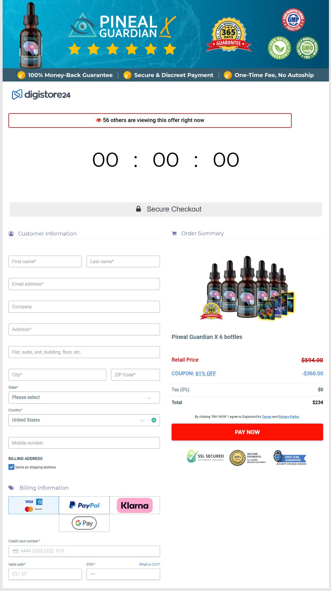 Pineal-Guardian-X-Checkout